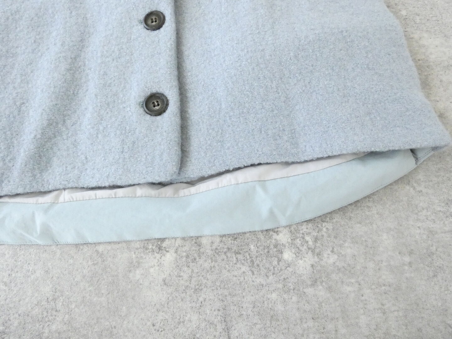 mao made(マオメイド) 中綿キルト×布帛ドッキングスタンダードベストの商品画像27
