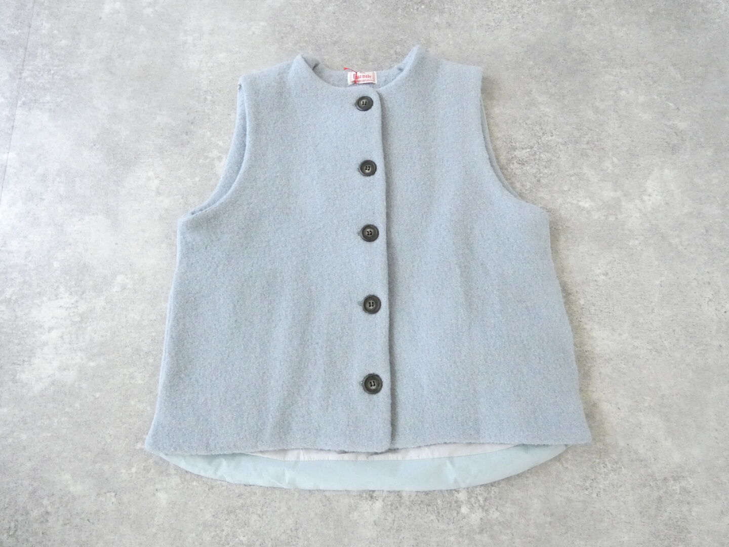 mao made(マオメイド) 中綿キルト×布帛ドッキングスタンダードベストの商品画像3