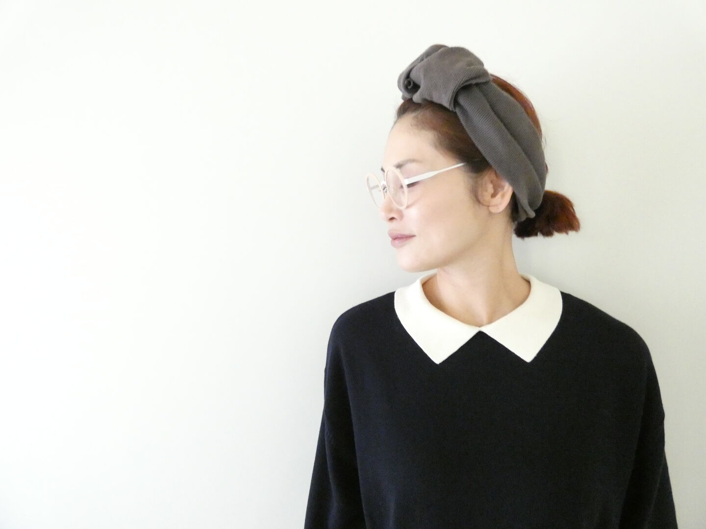 mao made(マオメイド) やわらかコットンちょこっと衿レディライクプルオーバーの商品画像2