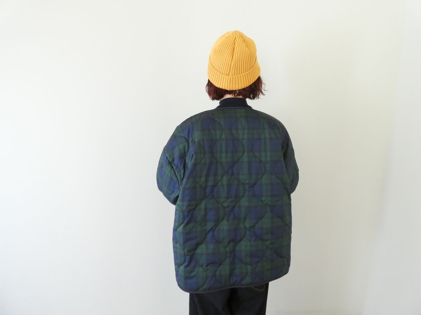 mao made(マオメイド) インクジェットプリント柄柄キルトリバーシブル　軽くてあったかリバーシブルジャケットの商品画像2