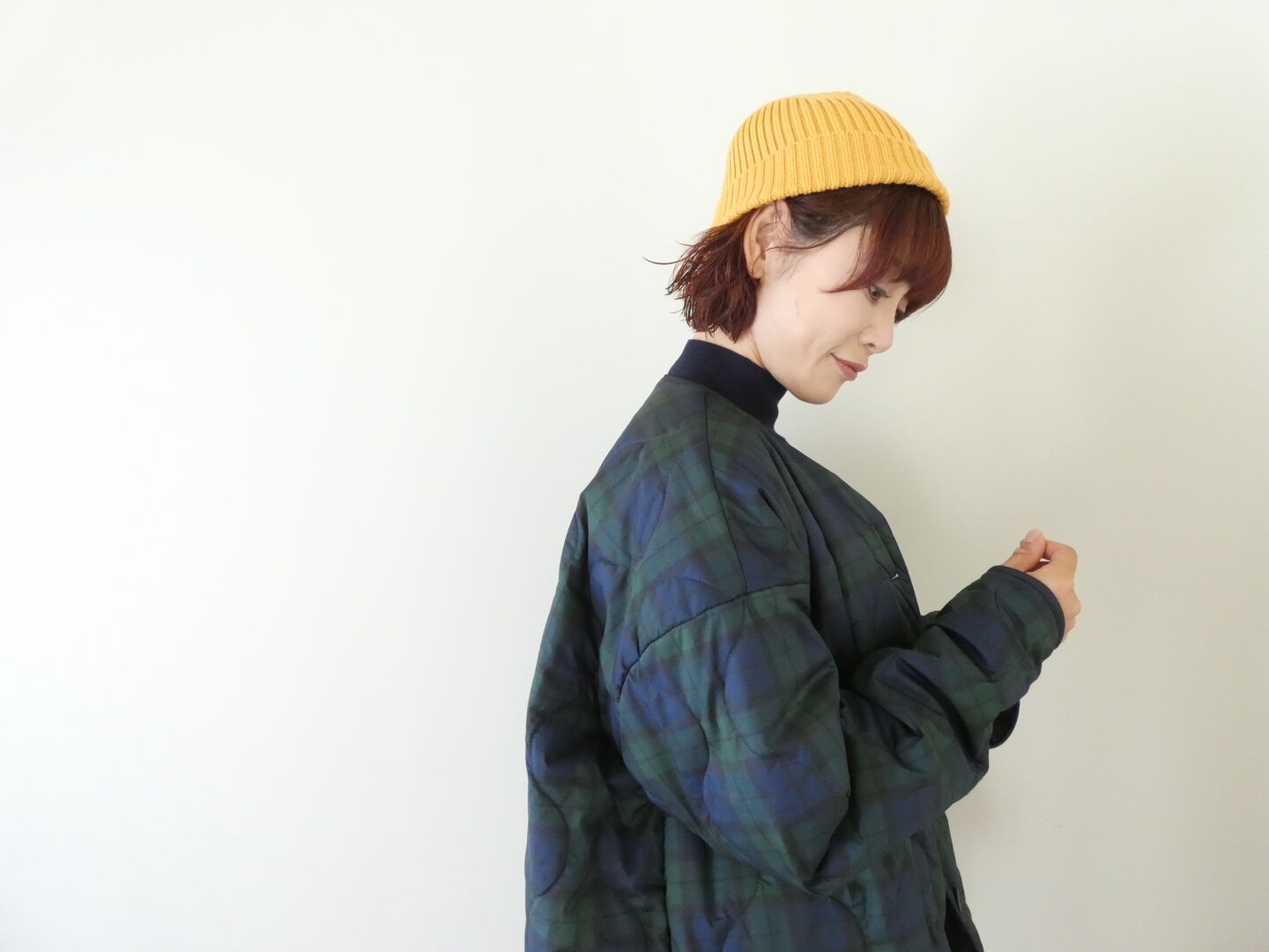 mao made(マオメイド) インクジェットプリント柄柄キルトリバーシブル　軽くてあったかリバーシブルジャケットの商品画像21
