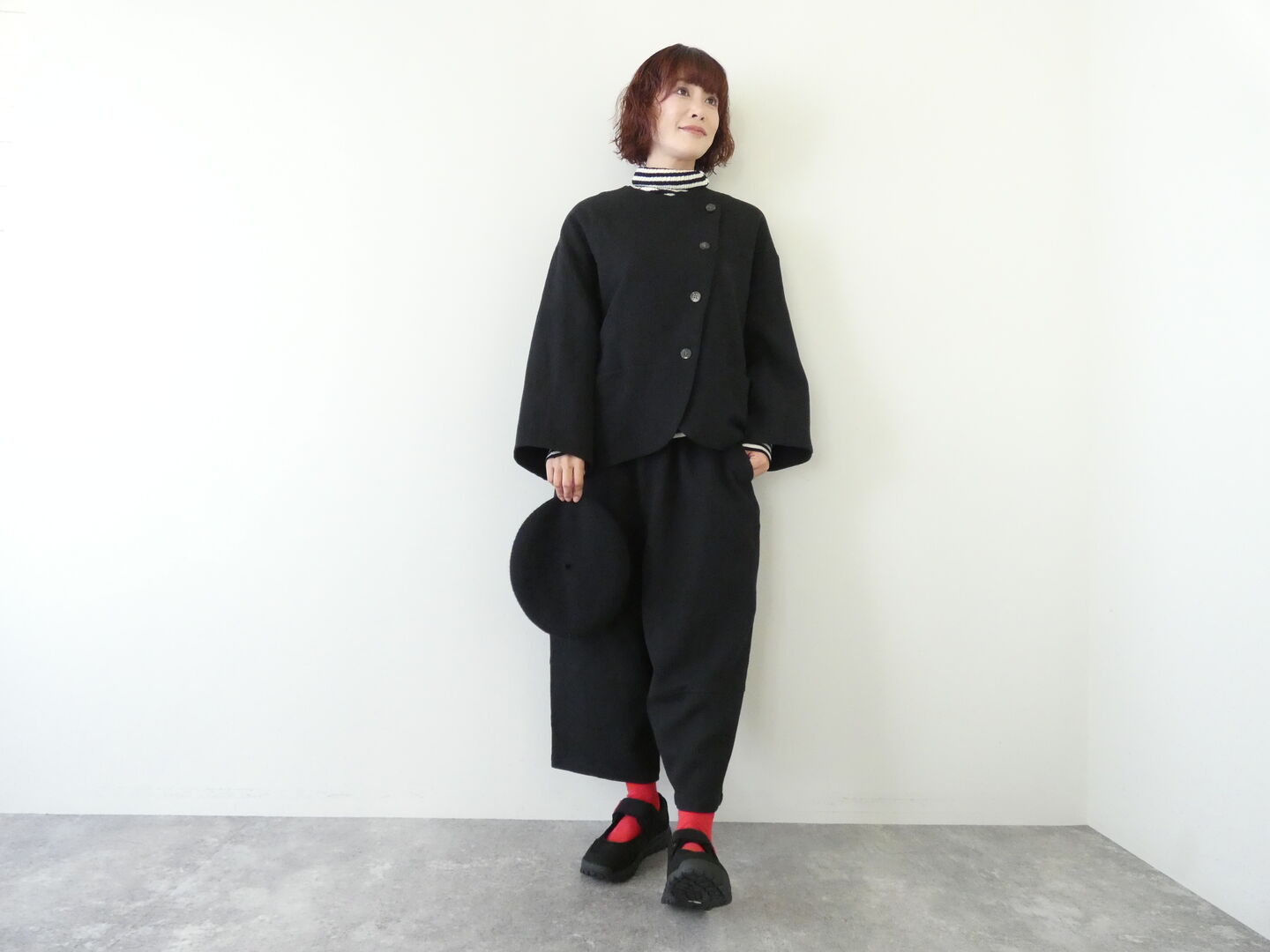 TANG(タング) 綿麻ツイルダブルカーディガンの商品画像1