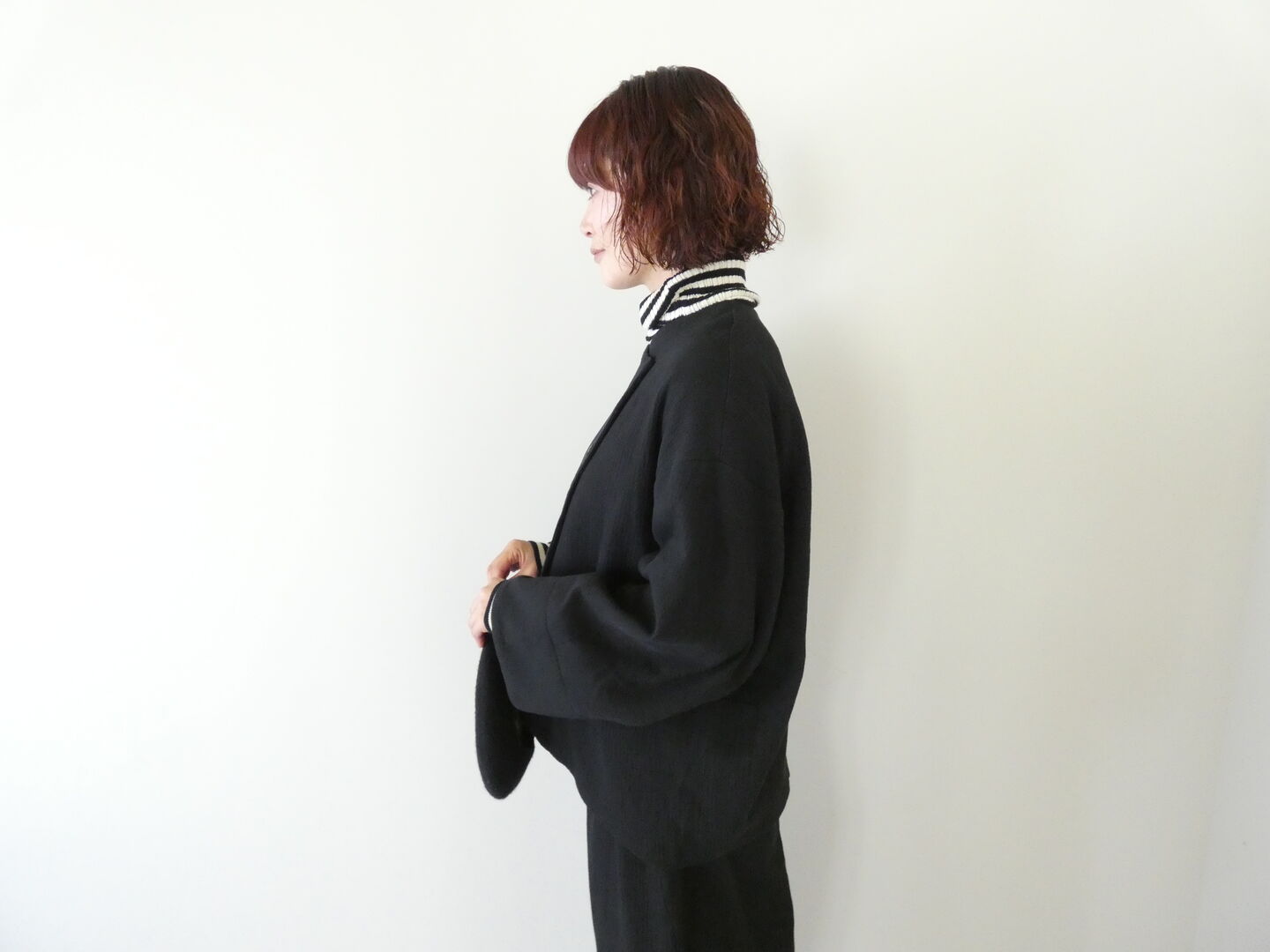 TANG(タング) 綿麻ツイルダブルカーディガンの商品画像10