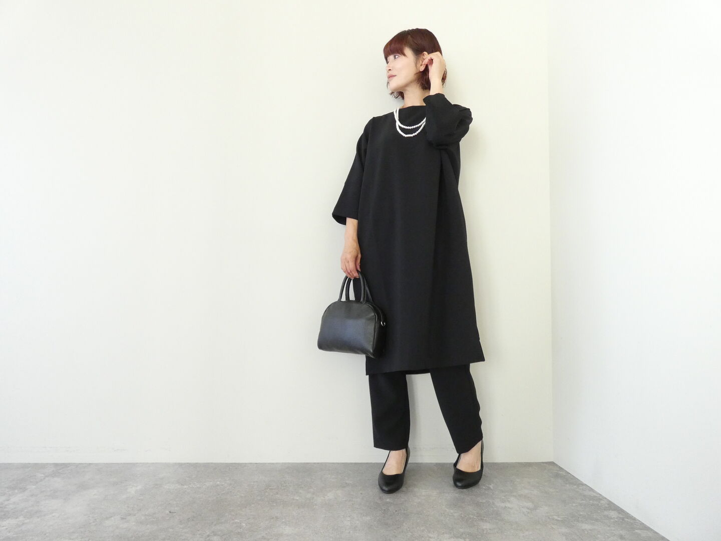 TRAVAIL MANUEL(トラバイユマニュアル) Wクロスコクーンワンピースの商品画像1