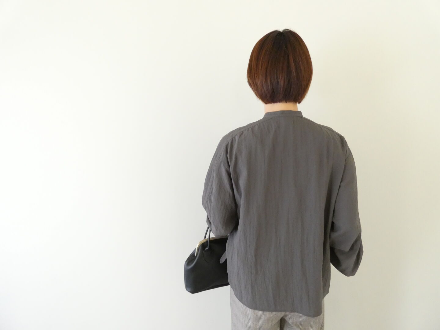 FIL DE FER(フィルデフェール) レーヨンナイロンワッシャーボーダーフリルブラウスの商品画像8