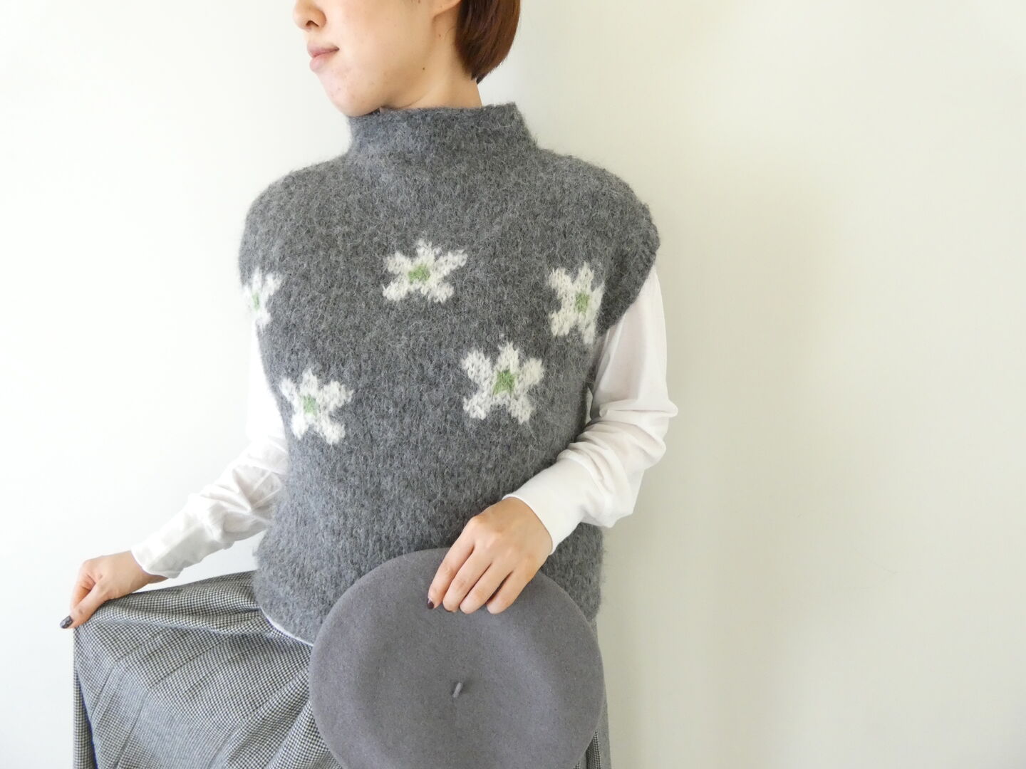 ichiAntiquite's(イチアンティークス) PERU HAND KNIT VEST ペルーハンドニットベストの商品画像1