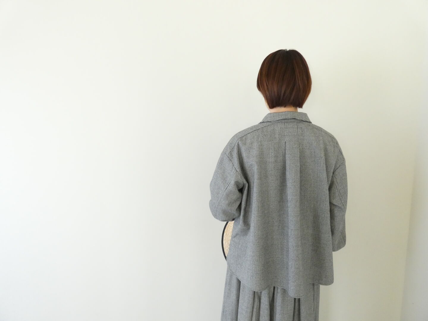 Hands of creation(ハンズオブクリエイション) classical wool strech　チビ衿オーバーブラウスの商品画像5