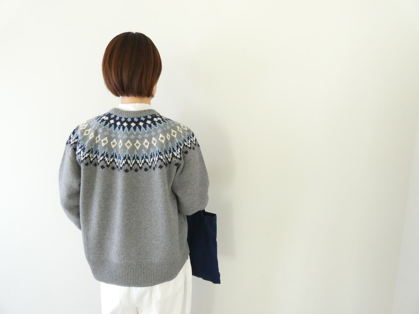 ichi(イチ) ウールナイロン求心プルオーバーの商品画像2