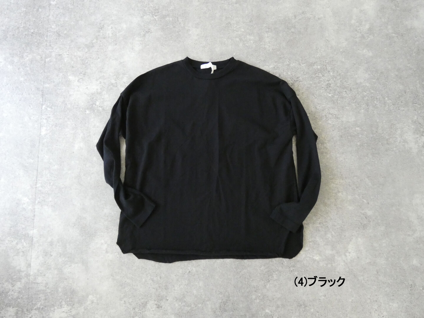 homspun(ホームスパン) 40/2天竺L/S裾ロックプルオーバーの商品画像10