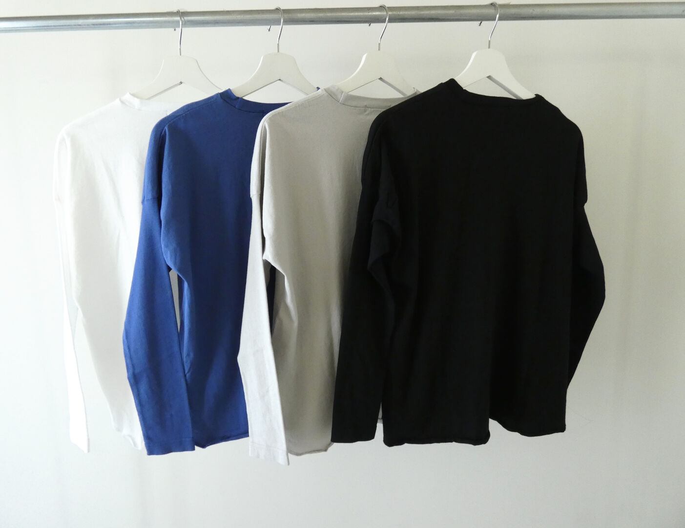 homspun(ホームスパン) 40/2天竺L/S裾ロックプルオーバーの商品画像9