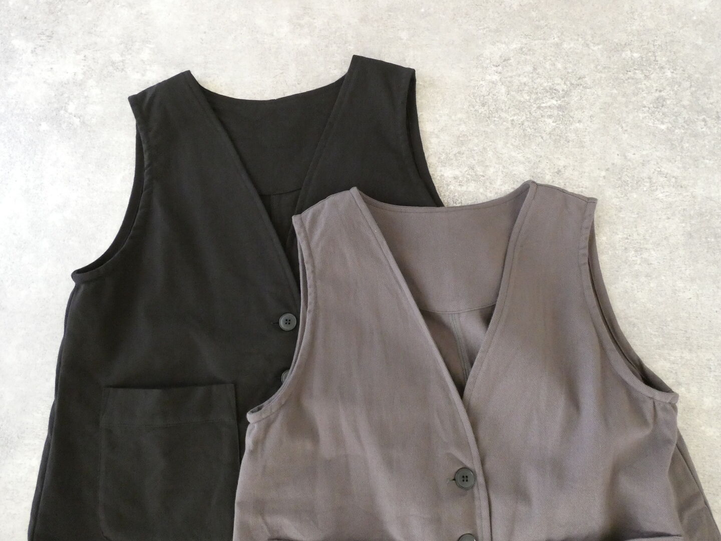 ina(イナ) クラシックドリル両面起毛カモッシオV開きベストの商品画像35