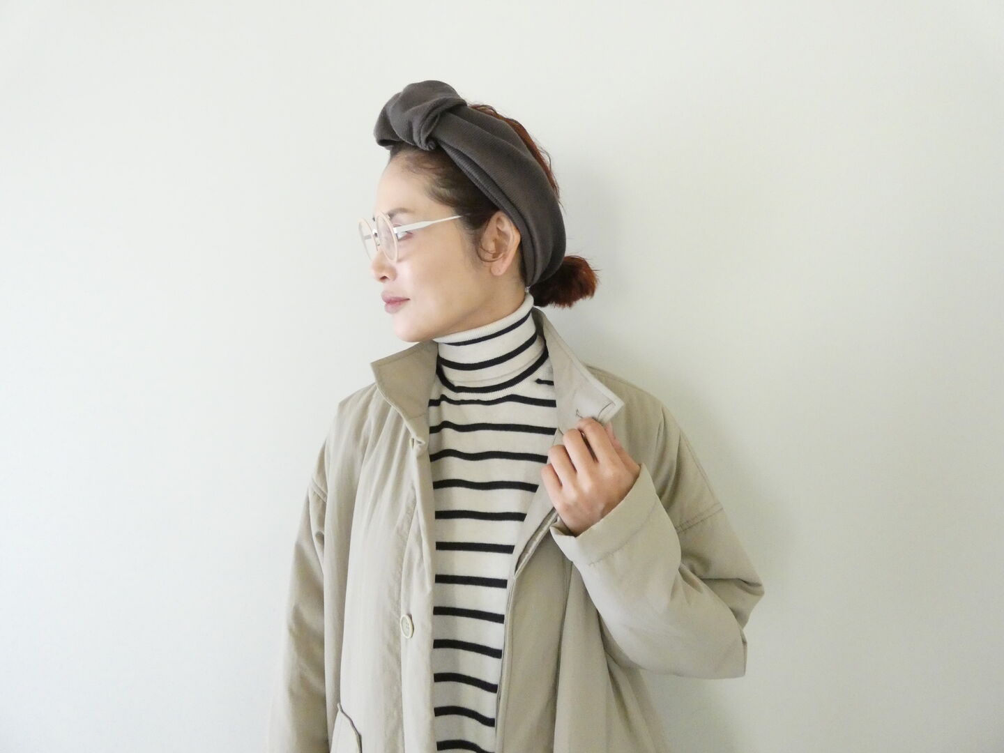 āta(アタ) coat　スタンドカラー中綿コートの商品画像2
