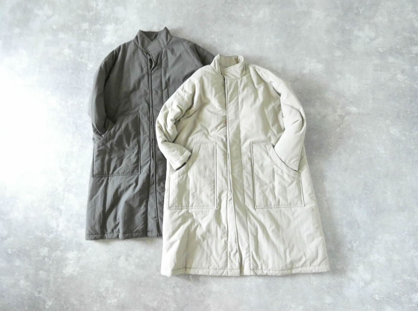 āta(アタ) coat　スタンドカラー中綿コートの商品画像3