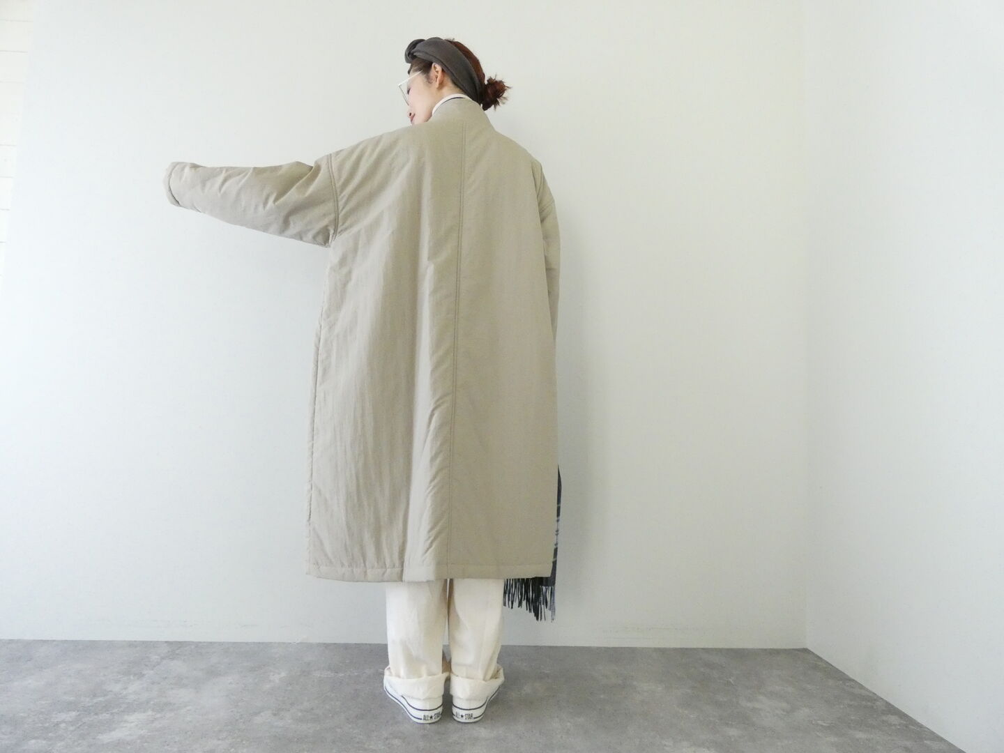 āta(アタ) coat　スタンドカラー中綿コートの商品画像6