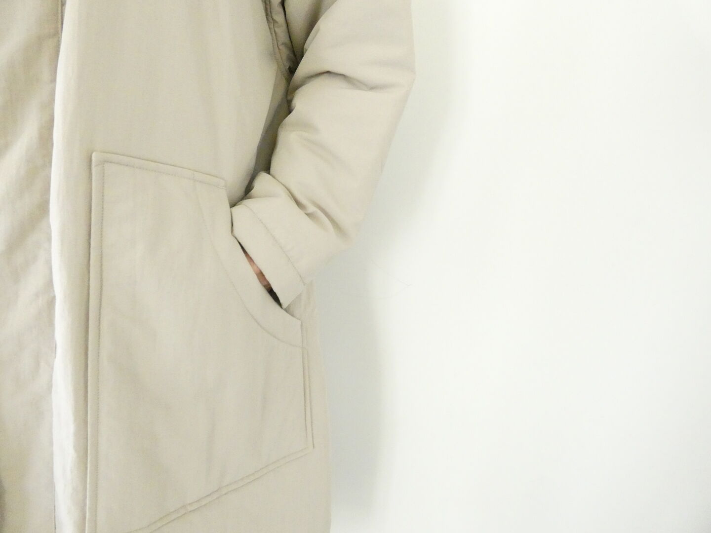 āta(アタ) coat　スタンドカラー中綿コートの商品画像7
