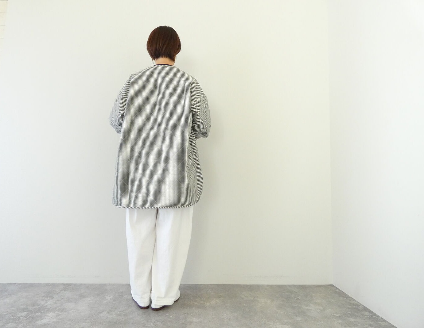 NATURAL LAUNDRY(ナチュラルランドリー) 先染めキルトミドルコートの商品画像10