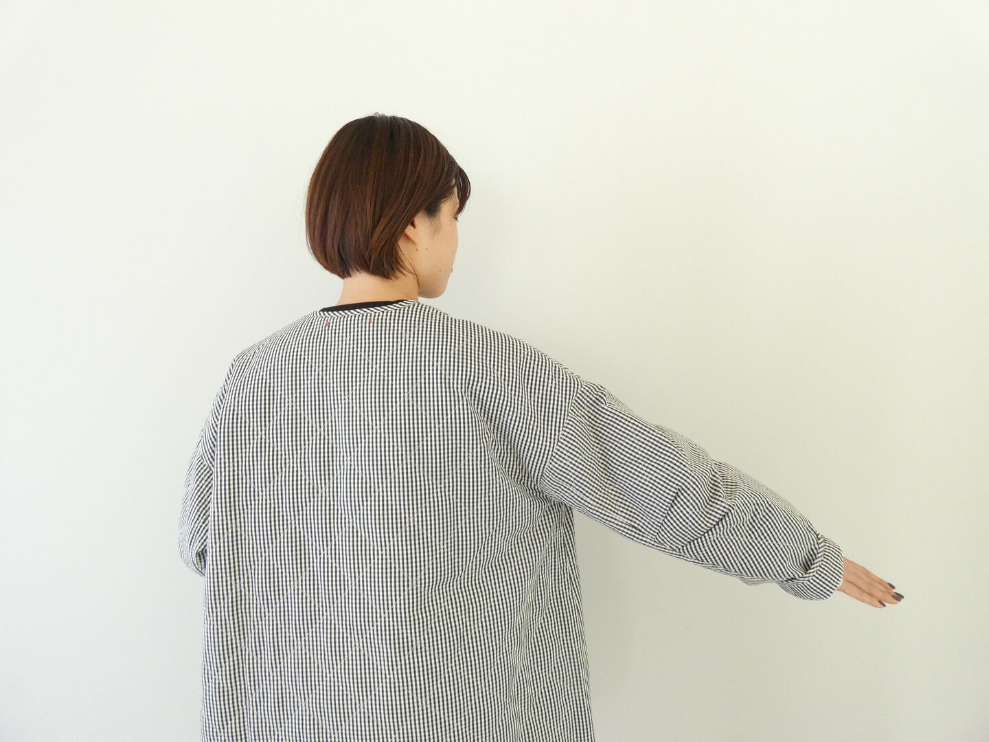 NATURAL LAUNDRY(ナチュラルランドリー) 先染めキルトミドルコートの商品画像7