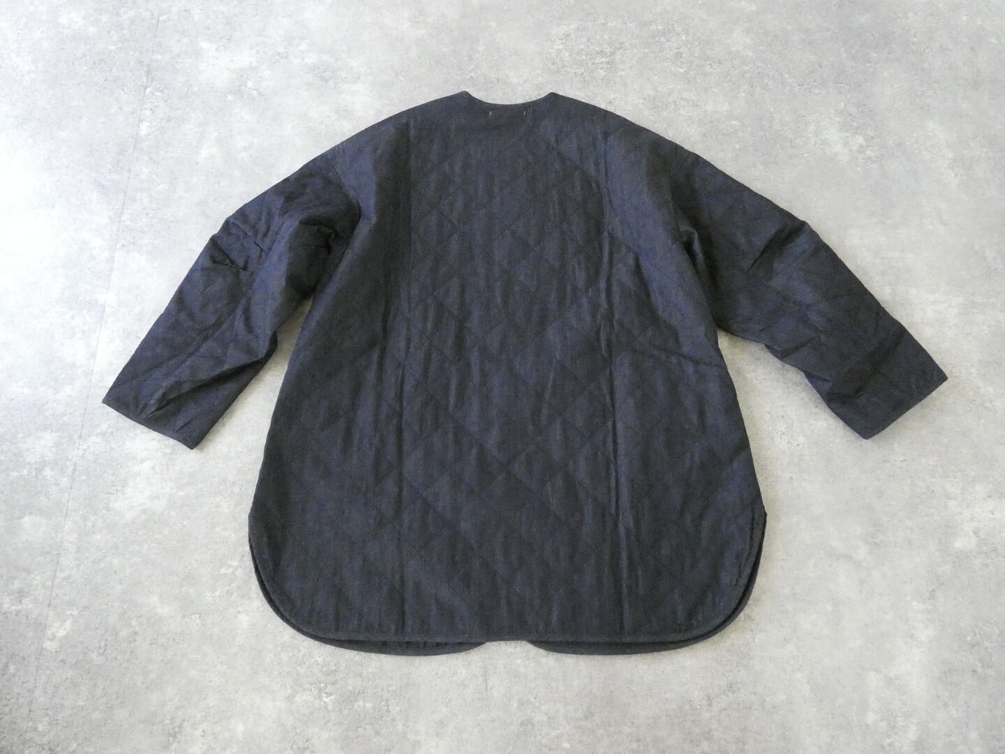 NATURAL LAUNDRY(ナチュラルランドリー) 先染めキルトミドルコート インディゴの商品画像13