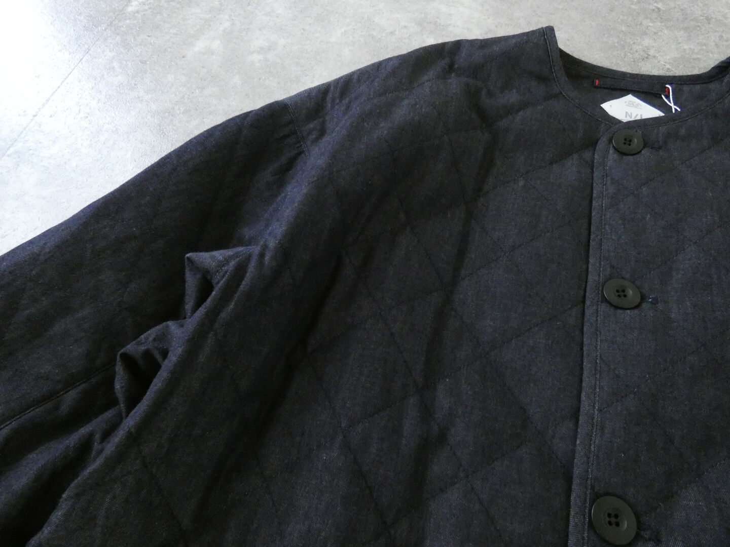NATURAL LAUNDRY(ナチュラルランドリー) 先染めキルトミドルコート インディゴの商品画像22