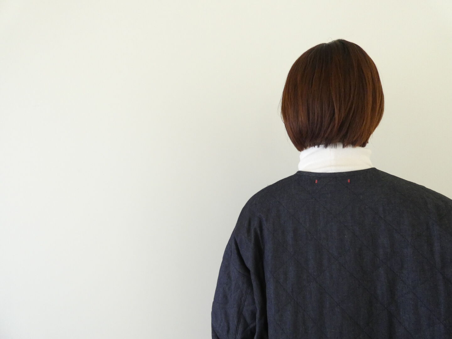 NATURAL LAUNDRY(ナチュラルランドリー) 先染めキルトミドルコート インディゴの商品画像8