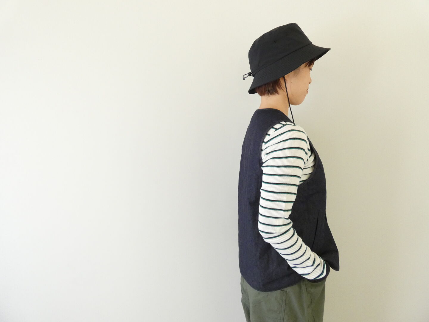 NATURAL LAUNDRY(ナチュラルランドリー) 先染めキルトパイピングベストの商品画像10