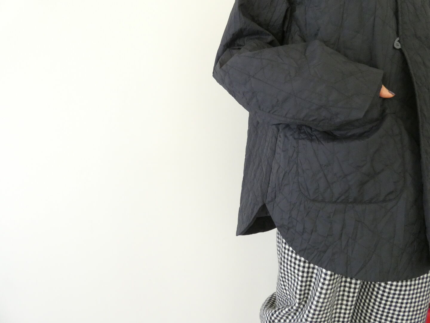 NATURAL LAUNDRY(ナチュラルランドリー) シャイニーキルトストリングミドルコートの商品画像4