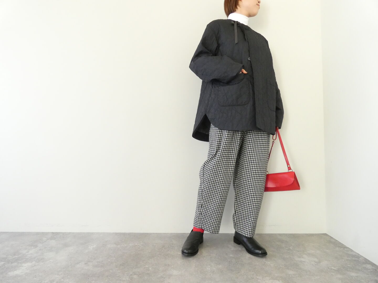 NATURAL LAUNDRY(ナチュラルランドリー) シャイニーキルトストリングミドルコートの商品画像7