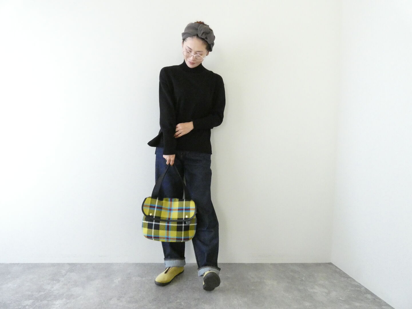 BRADY(ブレディ) AVON エイボン　LOCHCARRON WOOL CHECKのコロンとしたショルダーバッグの商品画像5