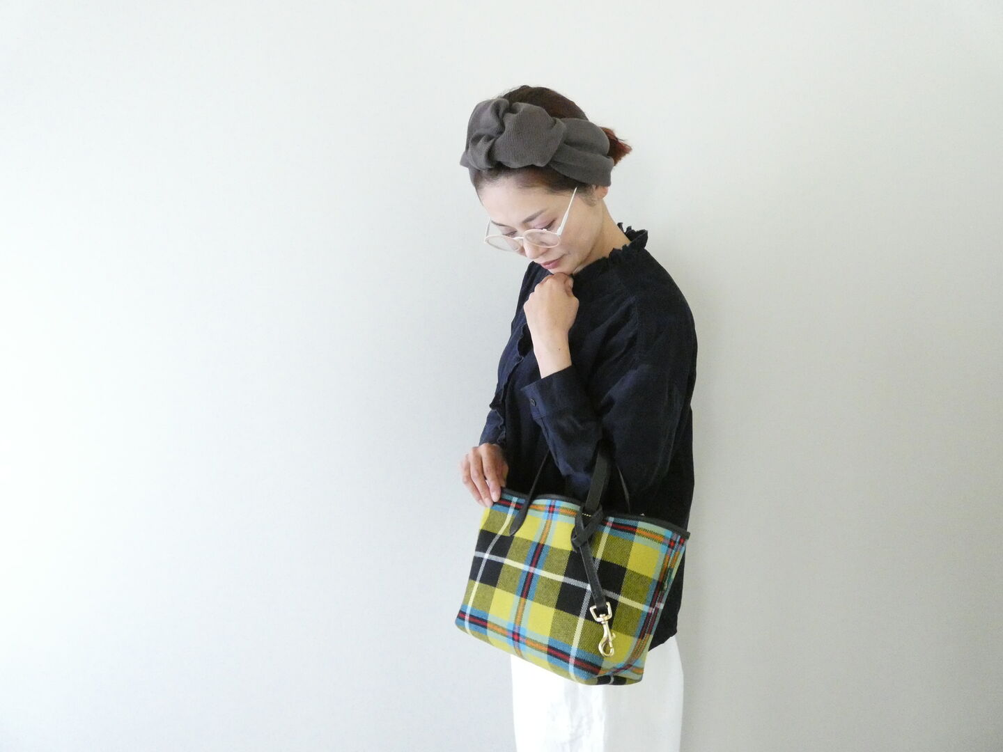 Brady(ブレディ) CONDER MINI コンダーミニ LOCHCARRON WOOL CHECKのミニトートバッグの商品画像2