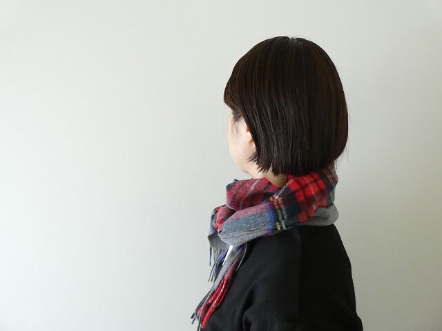 DANTON(ダントン) ウールカシミアチェックマフラーの商品画像2