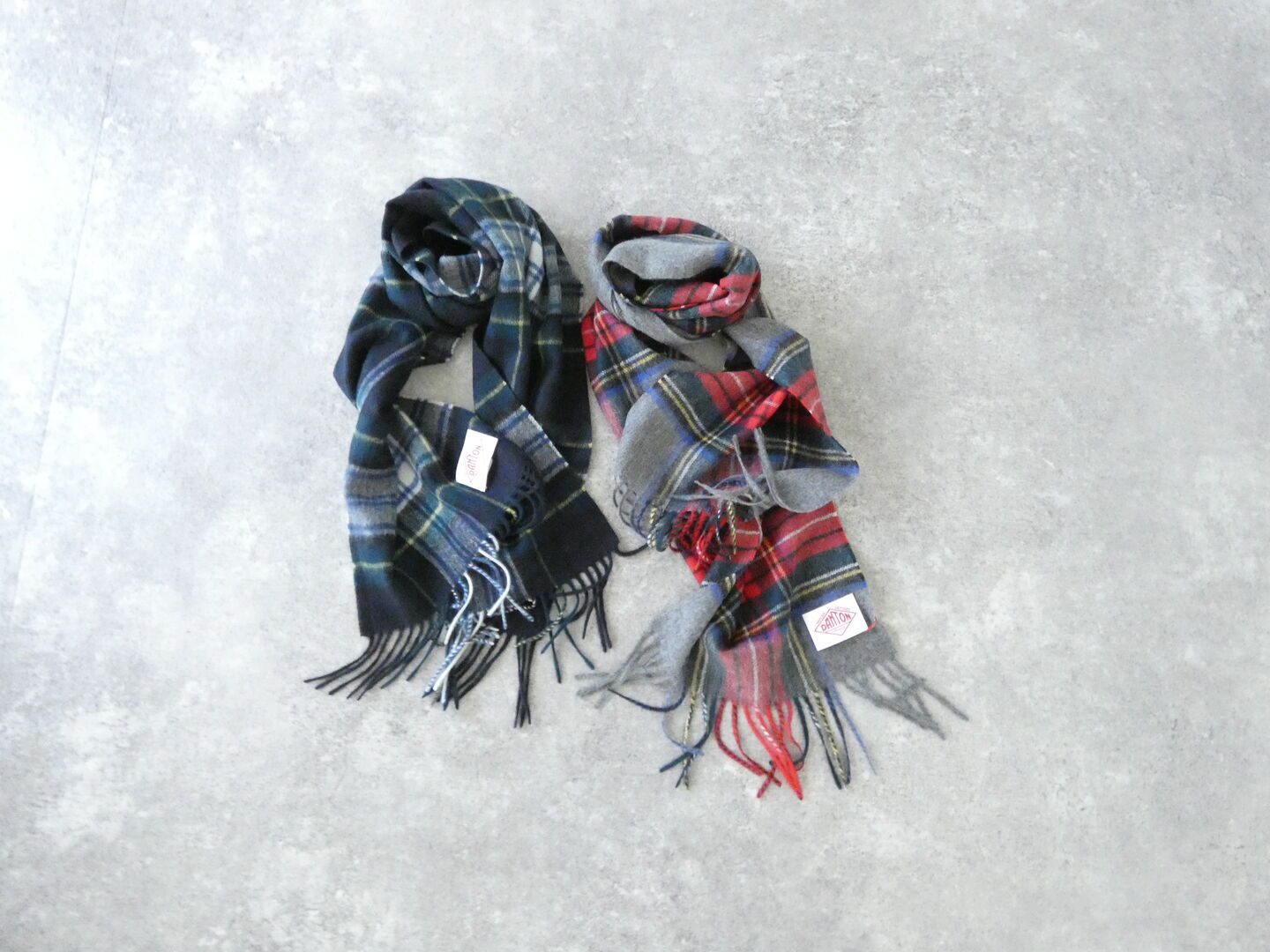 DANTON(ダントン) ウールカシミアチェックマフラーの商品画像3