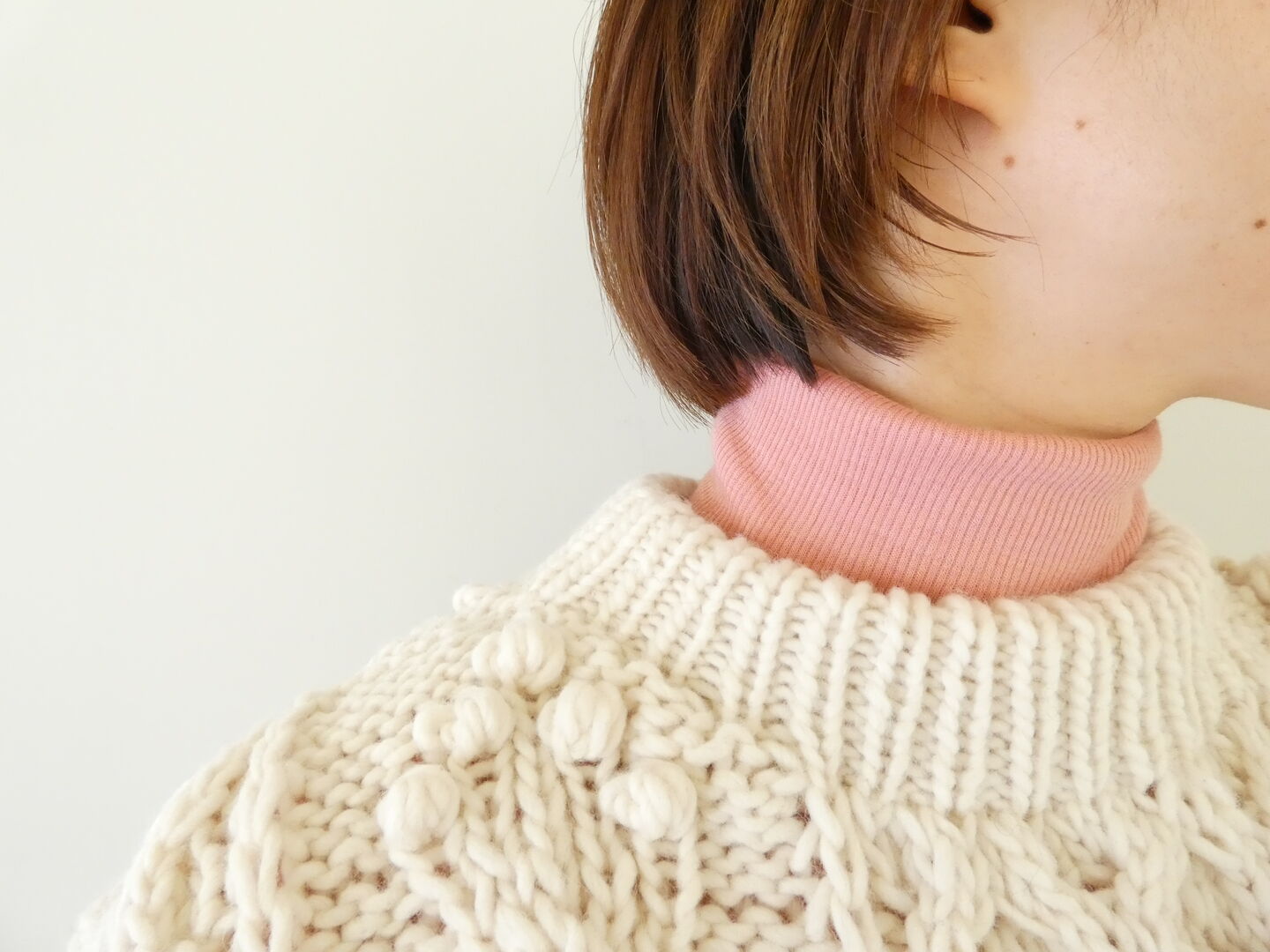 LAITERIE(レイトリー) ウールシルクテレコタートルネックプルオーバーの商品画像1