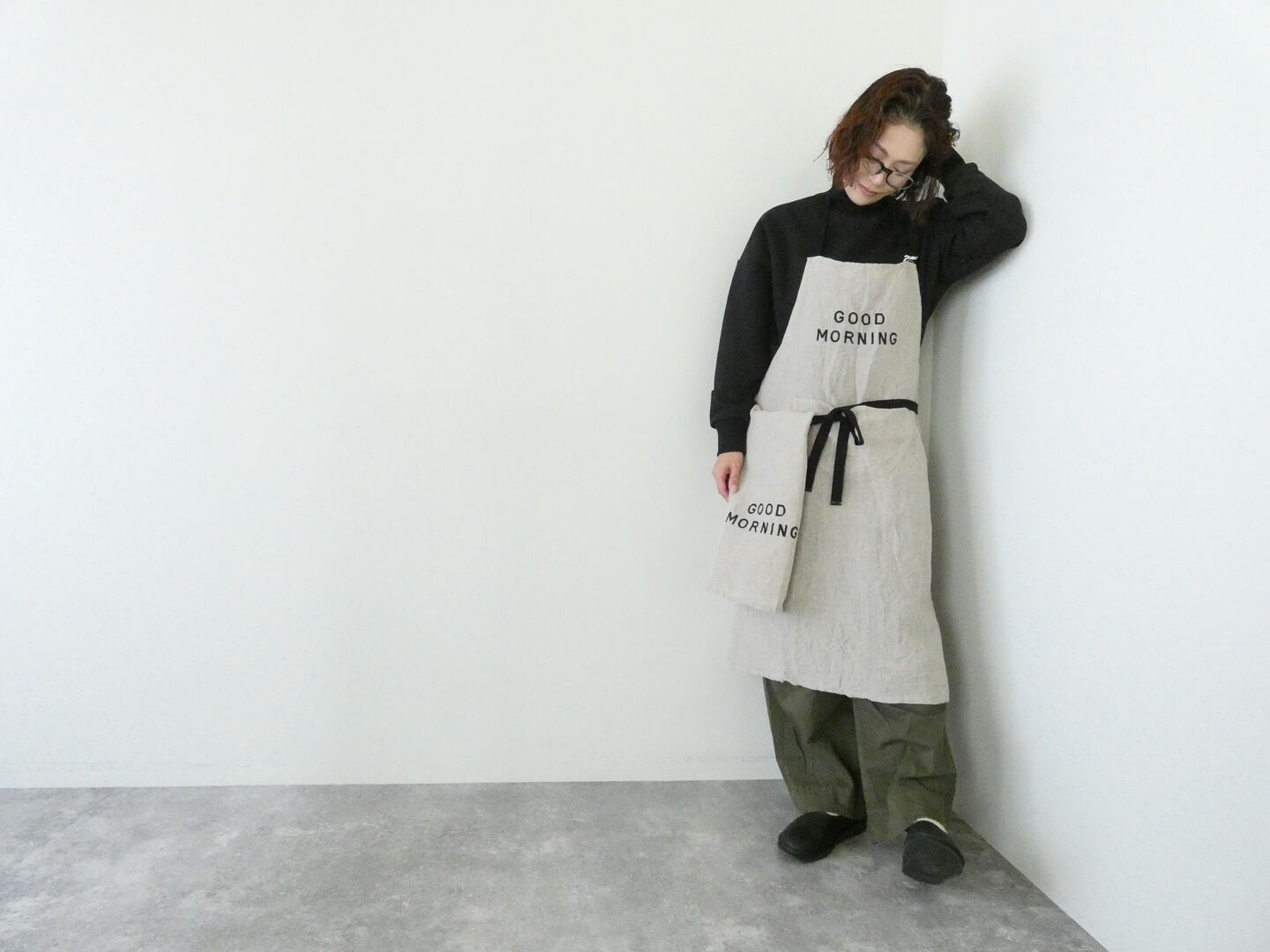 R&D.M.Co-(オールドマンズテーラー) APRON Good Morningの商品画像1