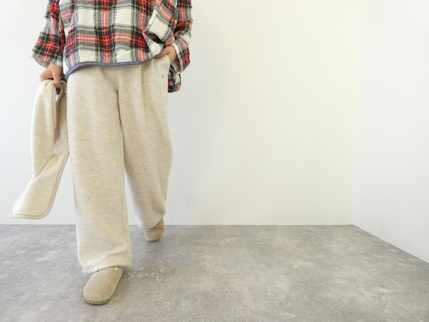ORCIVAL(オーシバル) ナッピングブラッシュフリースイージーパンツの商品画像6