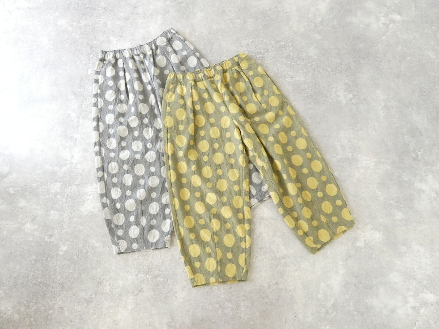 prit(プリット) ドットジャガードキャッチワッシャー　ワンタック裾ダーツバギーパンツの商品画像11