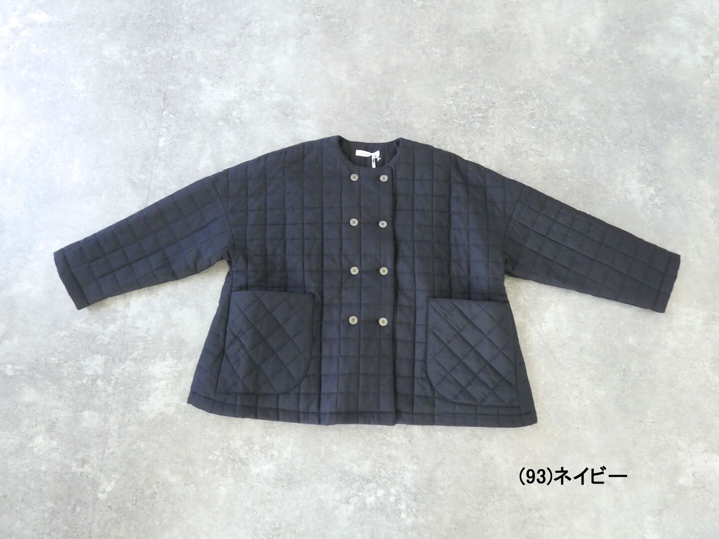TANG(タング) 綿×シルクローンキルティング加工Wボタンジャケットの商品画像28