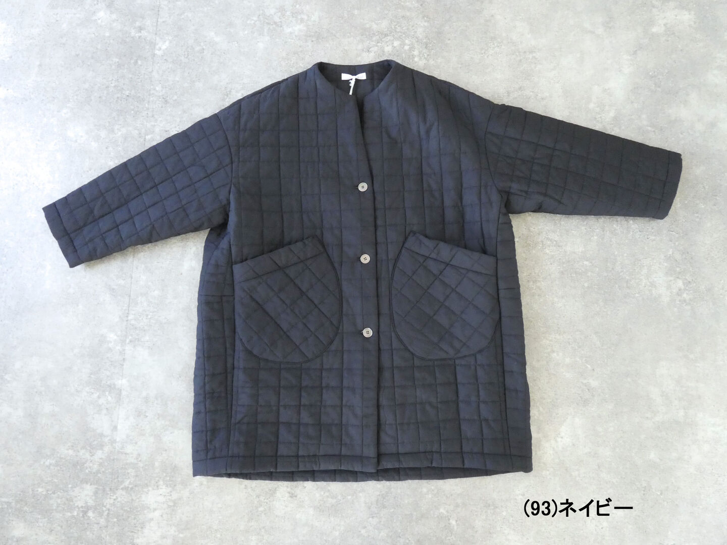 TANG(タング) 綿×シルクローン　キルティング加工ミドル丈ジャケットの商品画像11