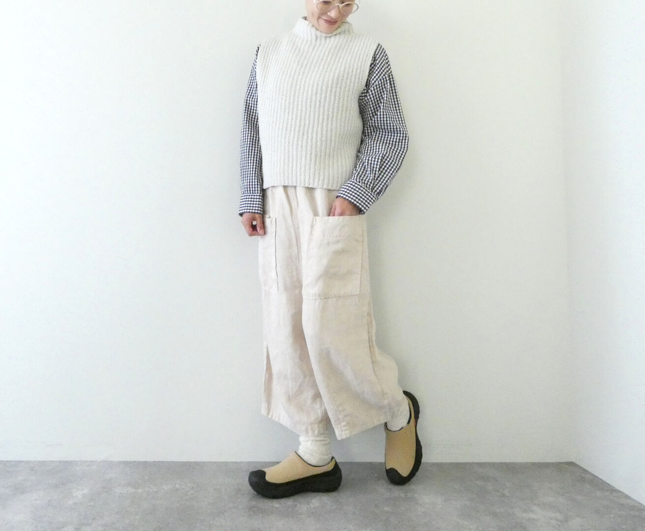 tumugu(ツムグ) ソリトリネン8分丈パンツの商品画像6
