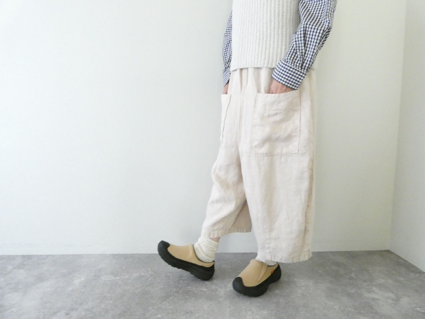 tumugu(ツムグ) ソリトリネン8分丈パンツの商品画像7