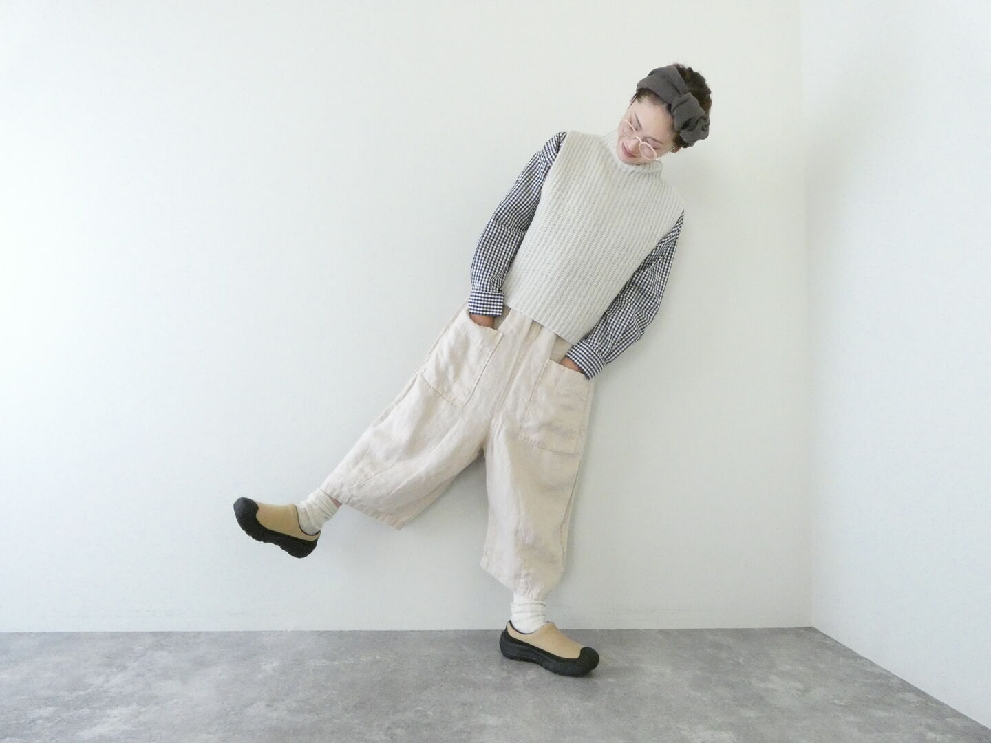 tumugu(ツムグ) ソリトリネン8分丈パンツの商品画像8