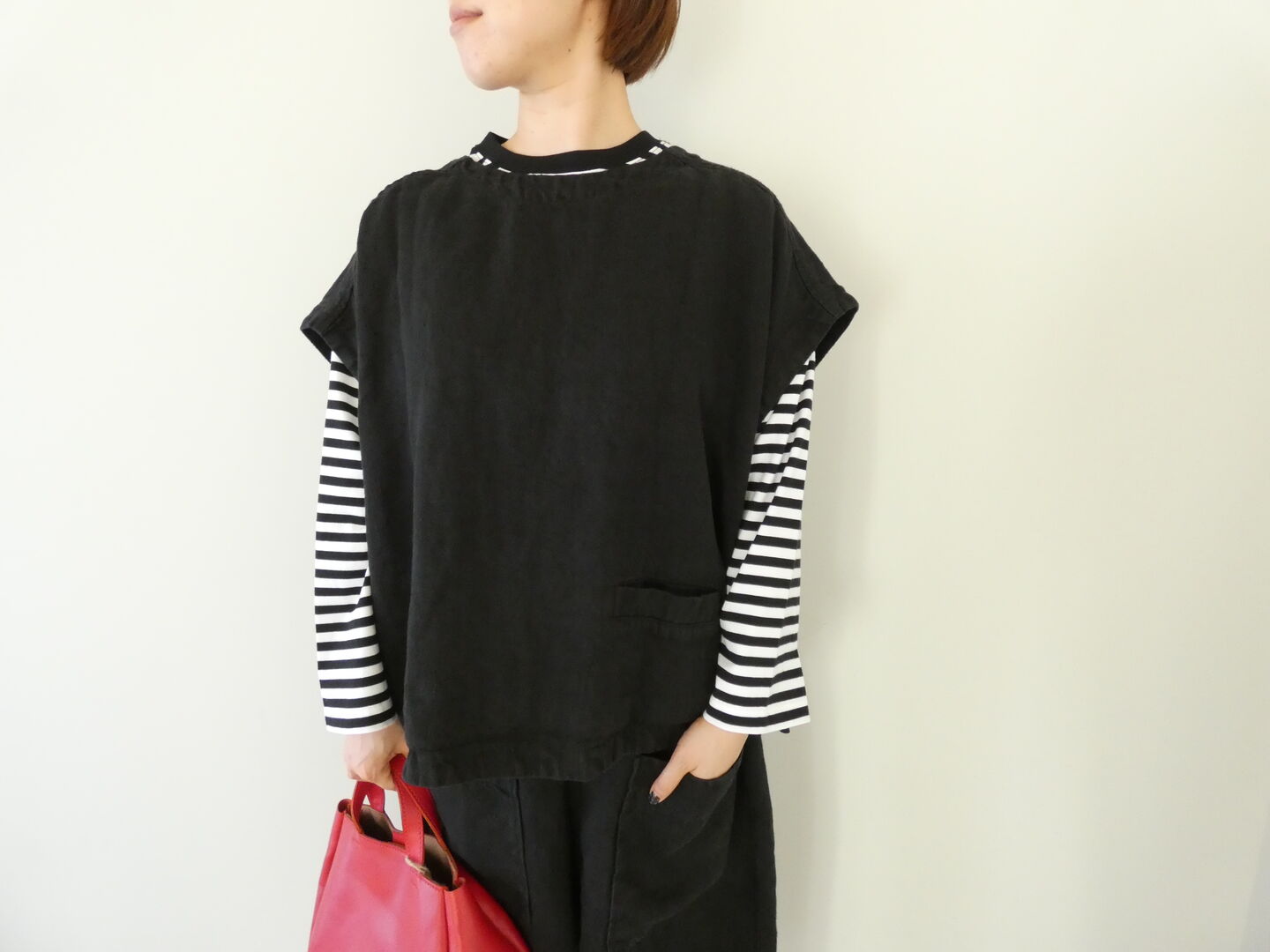 tumugu(ツムグ) ソリトリネン2WAYベストの商品画像11