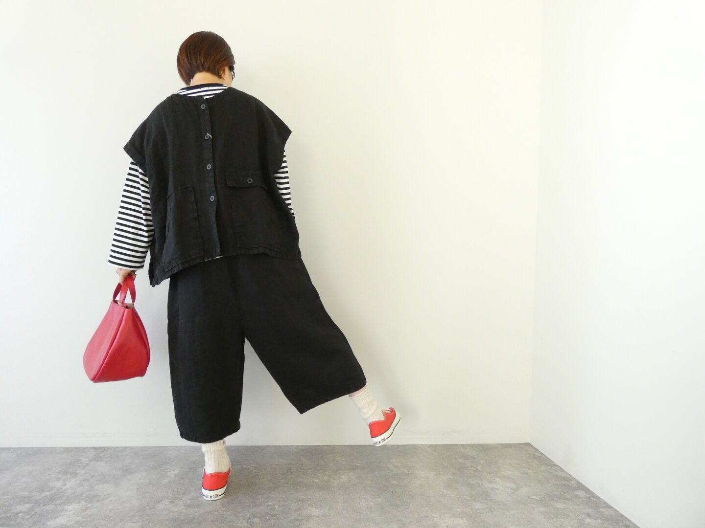 tumugu(ツムグ) ソリトリネン2WAYベストの商品画像12