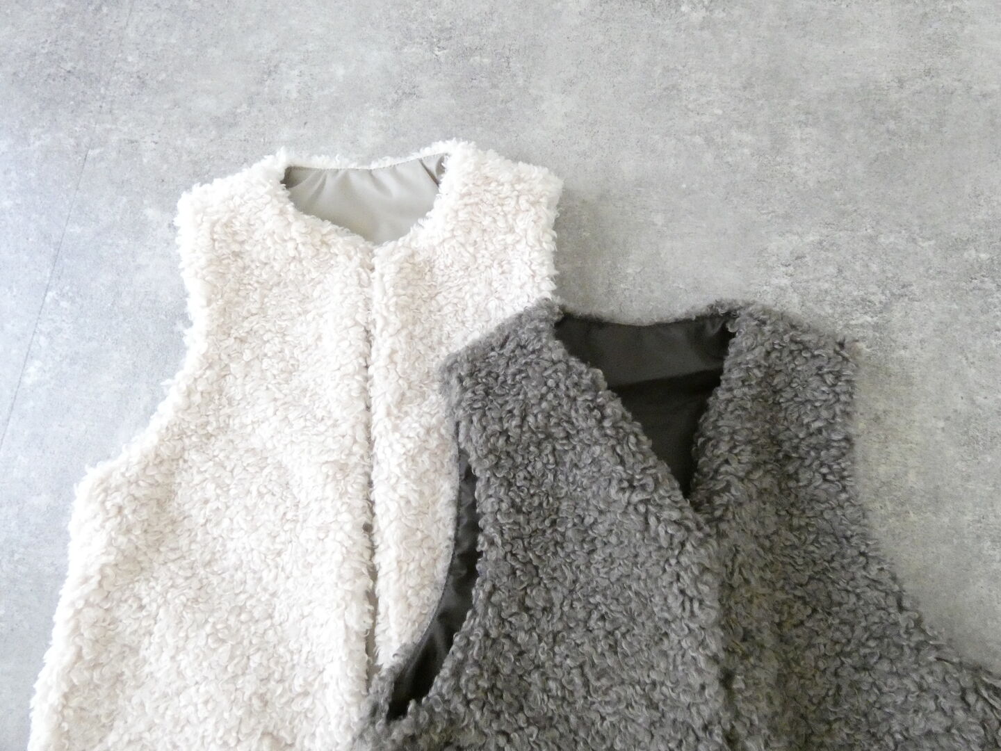 shs 秋から冬までレイヤードを楽しむカールボアベストの商品画像10
