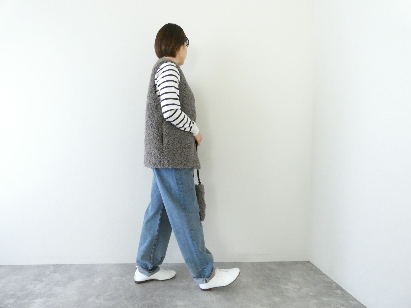 shs 秋から冬までレイヤードを楽しむカールボアベストの商品画像8