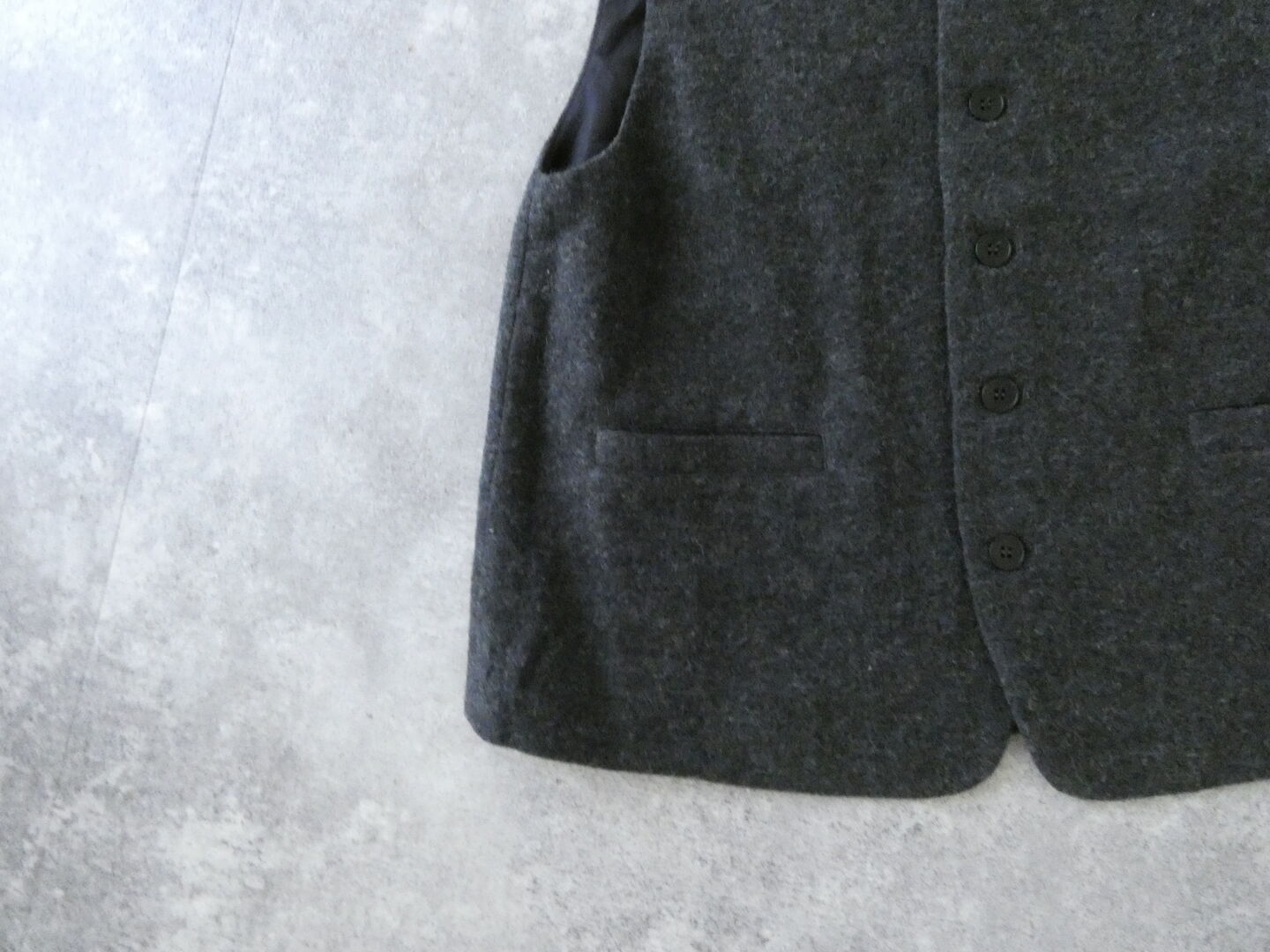 ichi(イチ) 綿ウール前開きベストの商品画像30