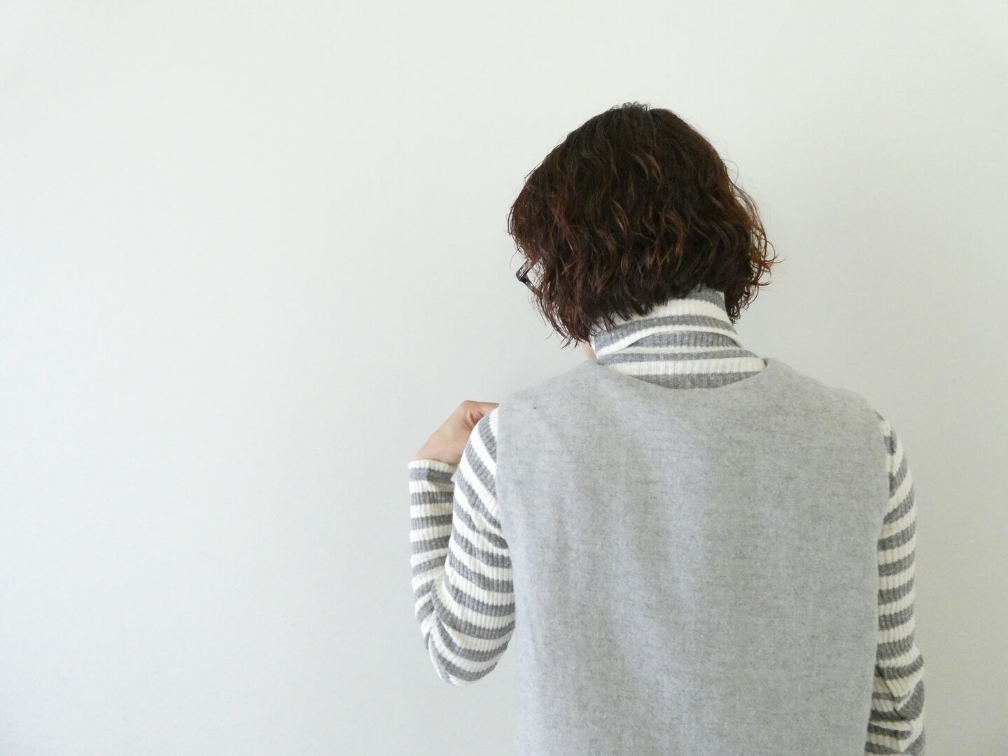 ichi(イチ) 綿ウール前開きベストの商品画像9