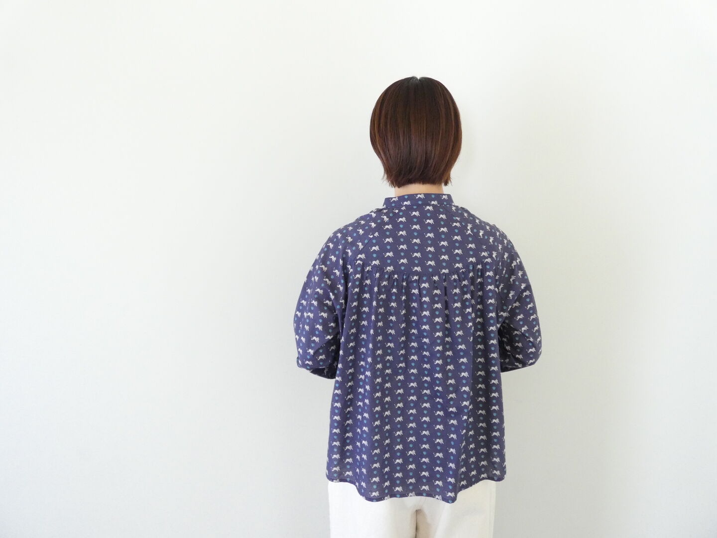 sosotto(ソソット) リバティプリントラグランヨーク切替ギャザーブラウスの商品画像8