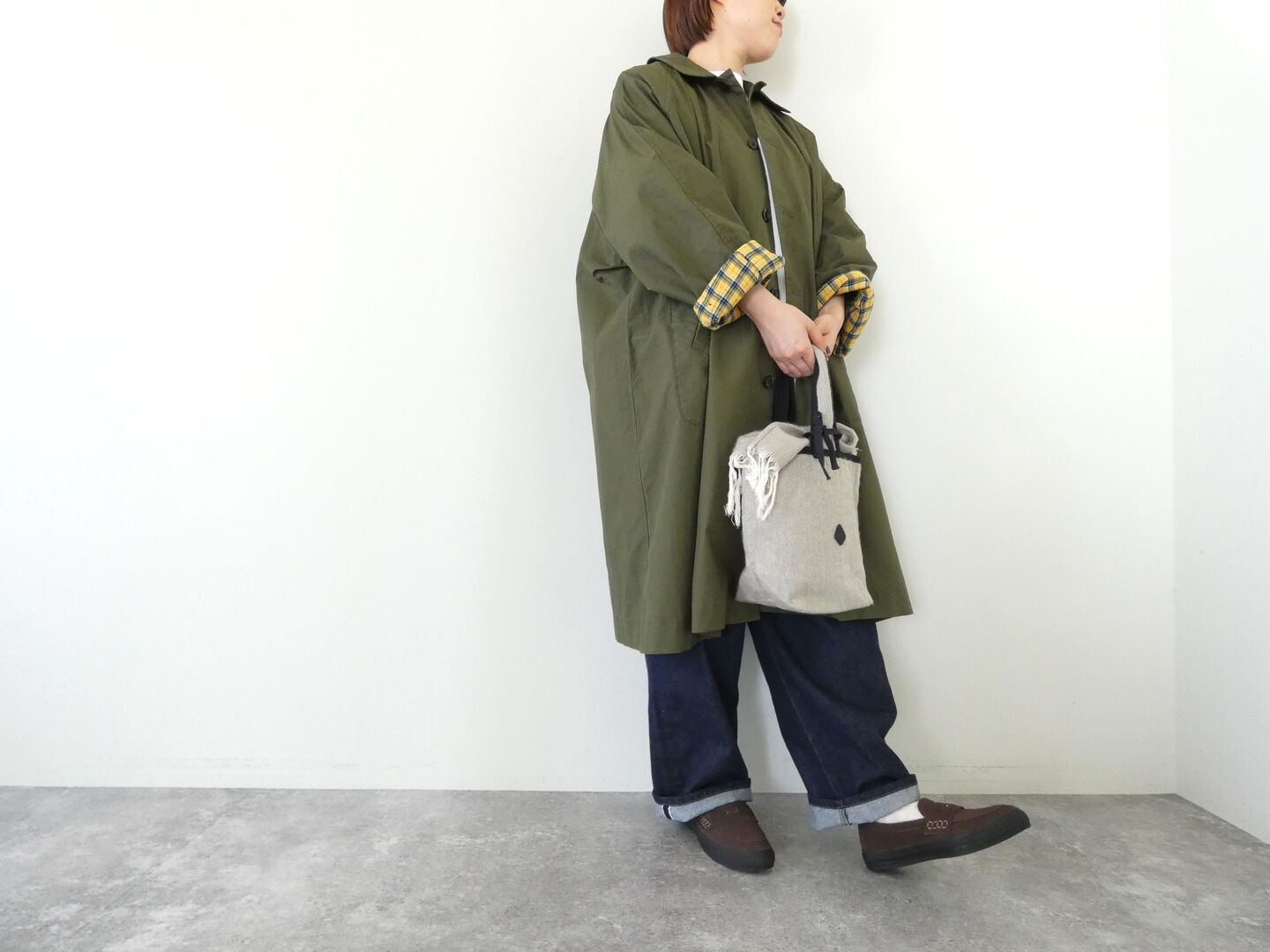 NATURAL LAUNDRY(ナチュラルランドリー) バックツイルワイドコートの商品画像1