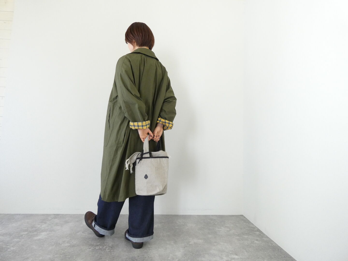 NATURAL LAUNDRY(ナチュラルランドリー) バックツイルワイドコートの商品画像7