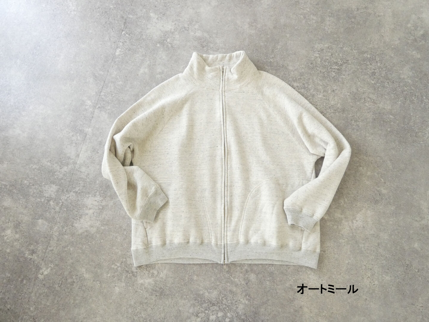BLUE LAKE MARKET(ブルーレイクマーケット) 30/7裏毛ハイネックブルゾンの商品画像11